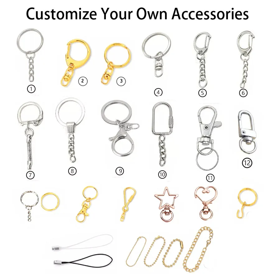 Promotional Keyring Custom 3d Logo Letters Metal Key Chains Hard Soft ...