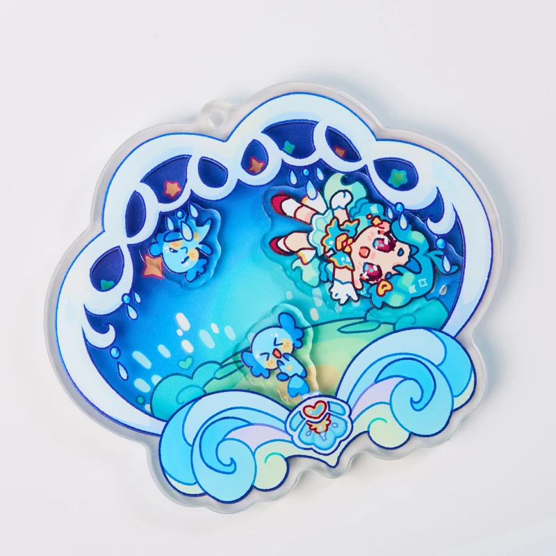Juno Creative Gradient Two Side Printed Custom Charm