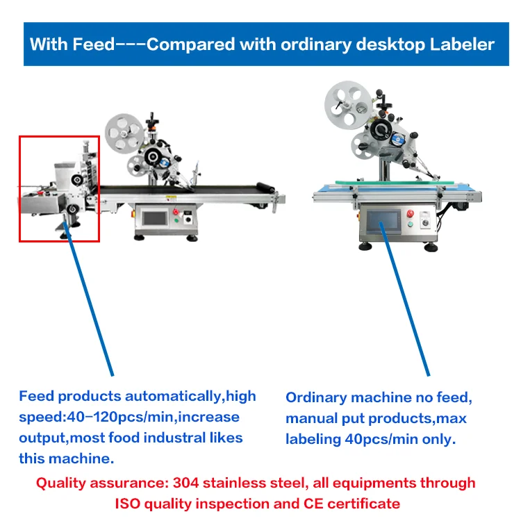Flat Surface Sticker Labeler Machine Shipping Carton Box Labeling Machine Upside Flat Label Printing Machine