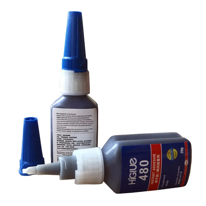 Higlue 480 Rubber To Steel Repair Adhesive Glue Toughened Instant Adhesive Black Super Glue 20g