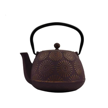 Cast Iron Teapot Japanese Tetsubin Tea Kettle Durable Cast Iron with a Fully Enameled Interior