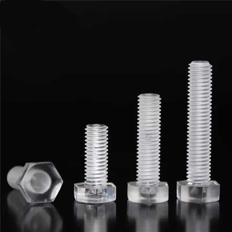 Clear Acrylic Thumbscrews – 60 Pack M3 X 10mm Slotted Knurled Screws With Nuts & Washers - View #4