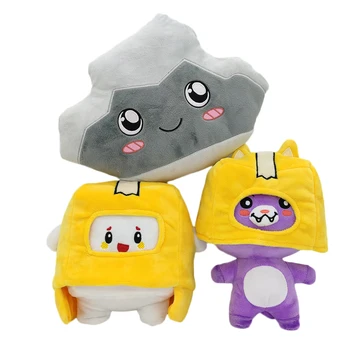 Drop Shipping Cute Plush Lankybox Toy Foxy Rocky Stuffed Animal Lankybox Boxy Children Gift