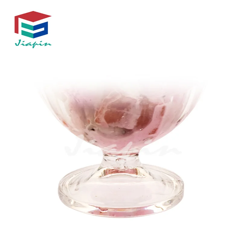 Unbreakable 200ml Plastic Ice Cream Cups for Poolside Plastic Ice Cream Flower Cups for Restaurant