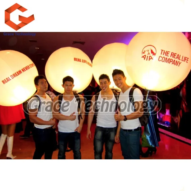 Walking Balloon with Backpack Inflatable LED Balloon Backpack for Advertising