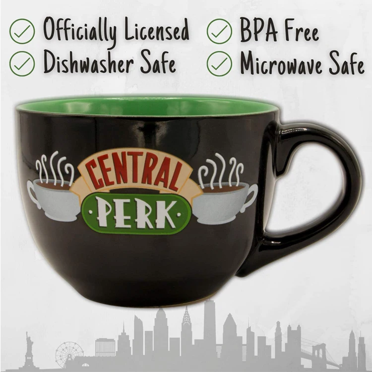 Friends Central Perk Ceramic Mug, 24 oz