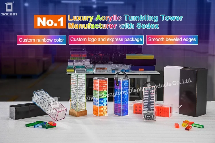 Handmade Luxury Acrylic Jenga (Tumbling Tower) Game