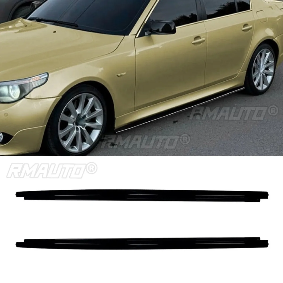 For BMW 5 Series E60 E61 M5 Sport 2005-2010 Car Side Skirt Lip