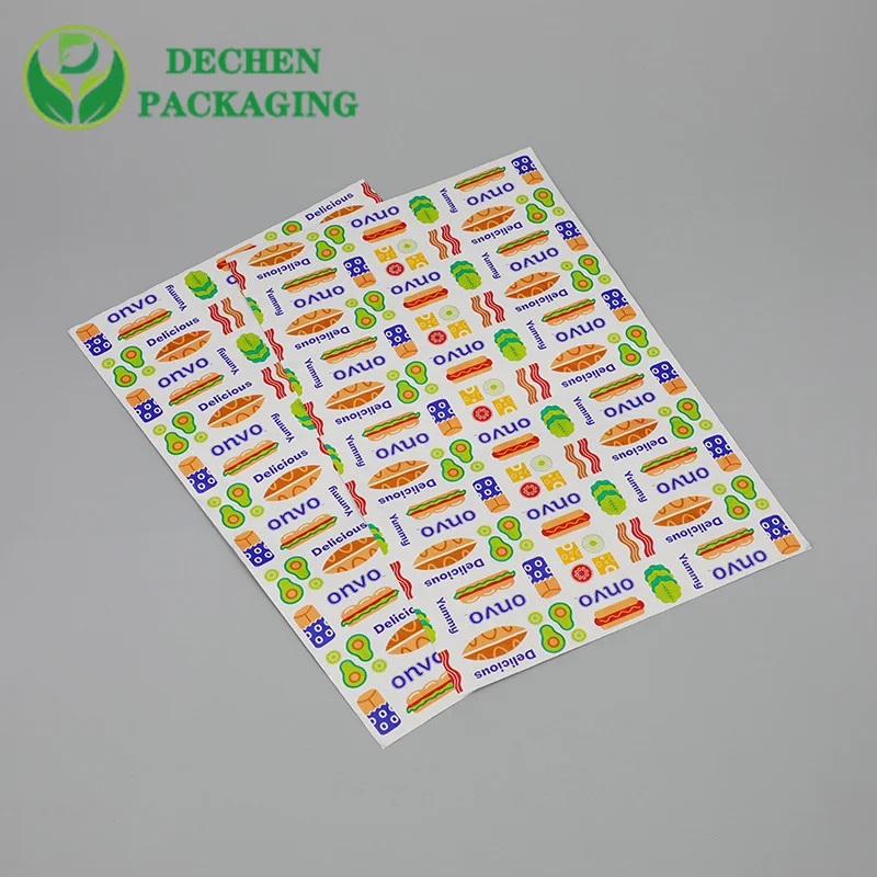 Embalaje de lámina de hamburguesa embalaje de lámina de aislamiento térmico de hamburguesa