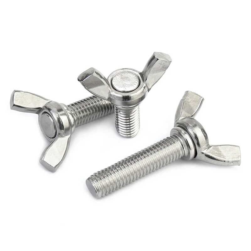 Din316 Wing Bolt Carbon Steel Wing Bolt Stainless Steel Eyebolt With Wing Nut Butterfly Bolt