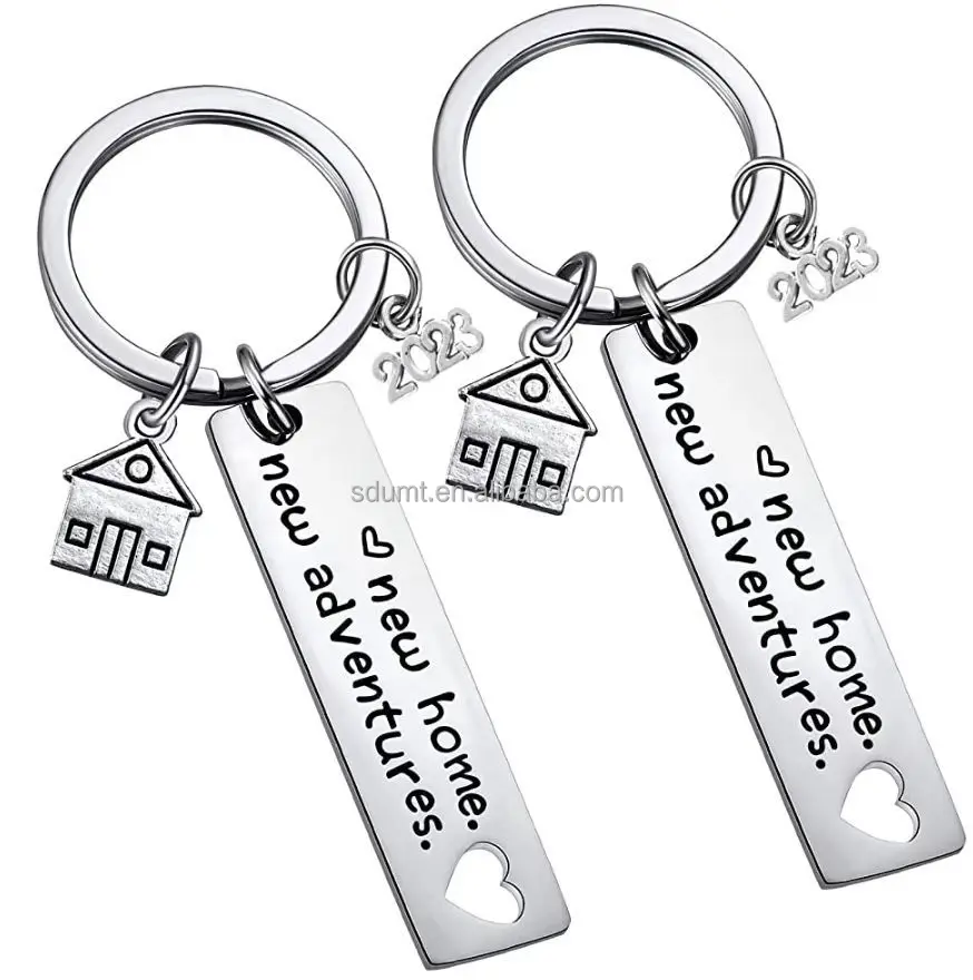 New Home Keychains Housewarming Gift Keyrings New Home New Adventures ...