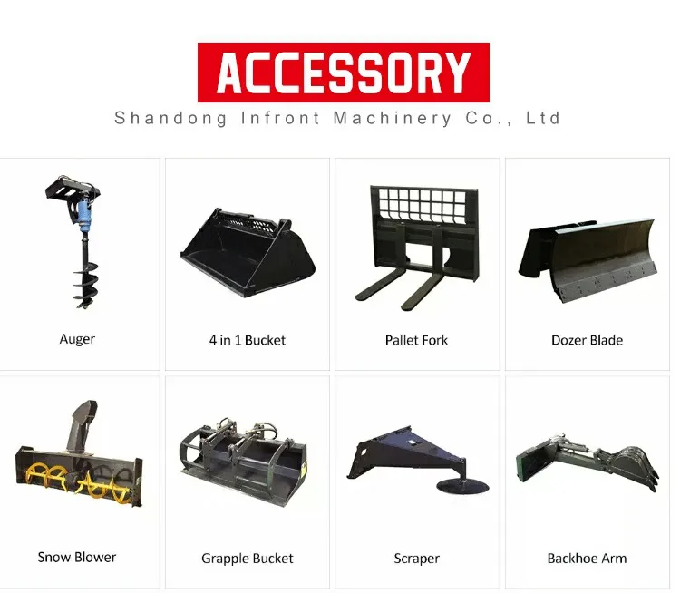 Infront Tracked Mini Skid Steer Loader Skid Steer With Skid Steer