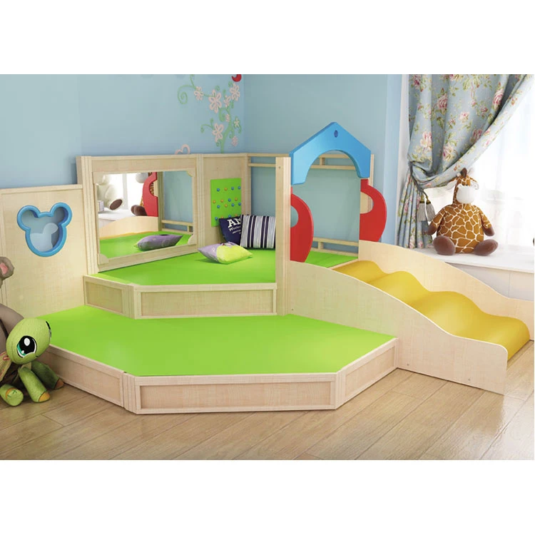 Moetry Hot Sale Indoor Play Loft for Kids Preschool Classroom Creative Playhouse Wooden