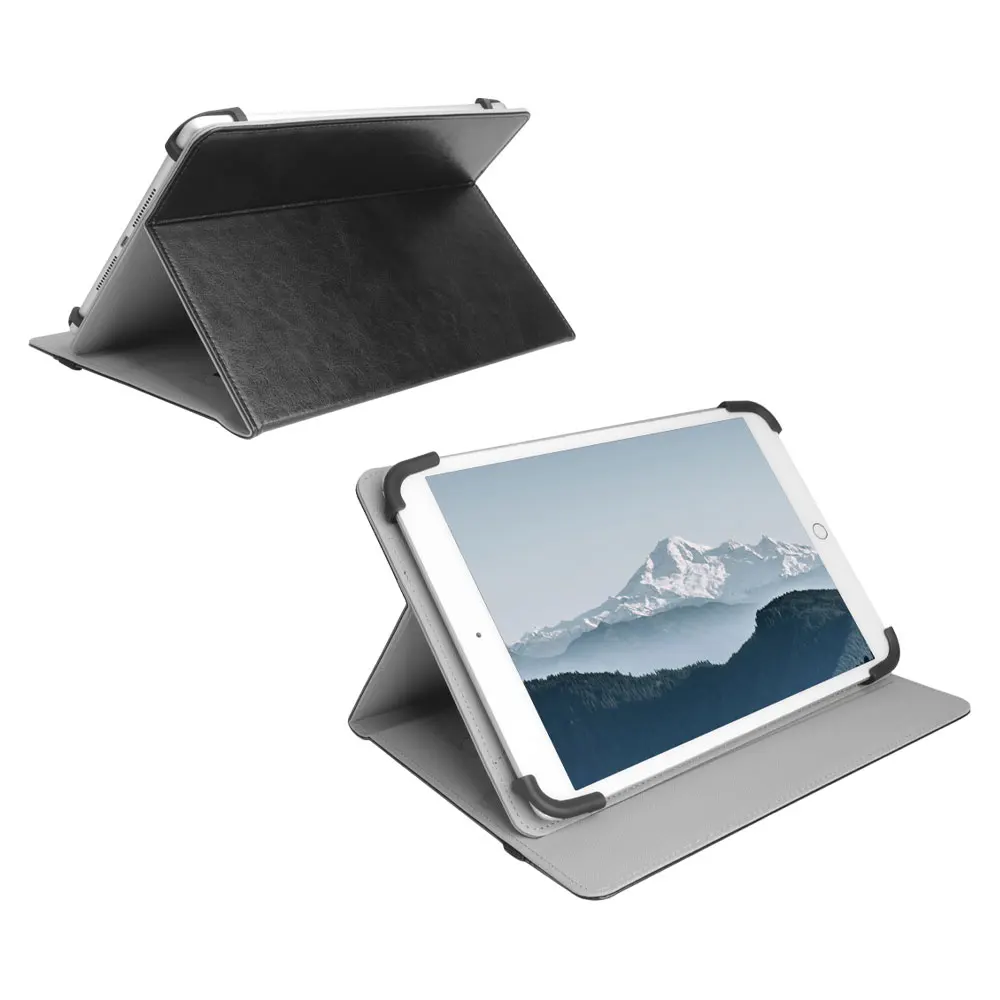 Laudtec Pbk268 Universal Tablet Case Pu Leather Multi-Angle Bracket Simple Business Cover Pocket Design For 10 Inch Pad