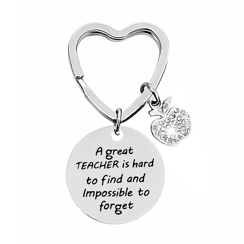 KEYCHIN Teacher Necklace With Message Card - Thank You Gift For Amazing Teachers In Stainless Steel Rose Gold Or White Gold - View #10