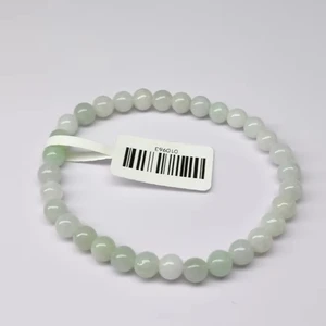 Chinese Retro Style Single Ring Elastic Rope Bracelet Jade Natural Green Men and Women - Wedding Gift
