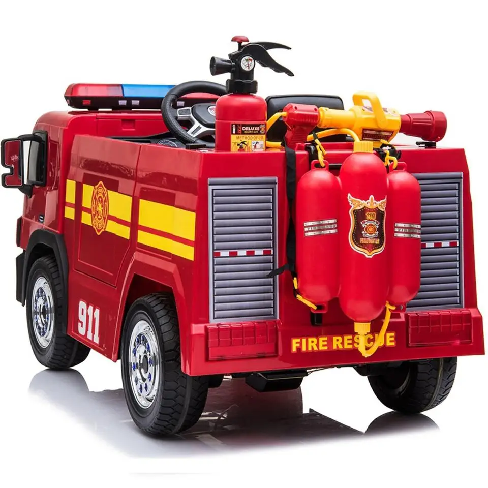 Kids Electric Fire Truck 12 Volt Ride On Car Toy For Baby Remote - Buy ...