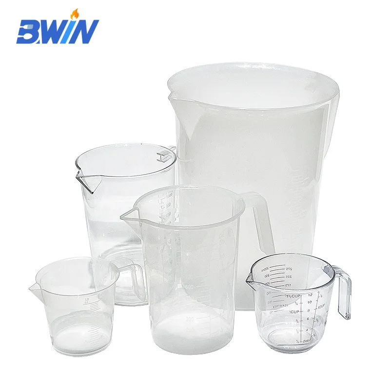 Stackable Dishwasher-Safe Unbreakable Plastic Measuring Cups 500ml Food-Grade Jugs for Great Oil Vinegar Flour and More