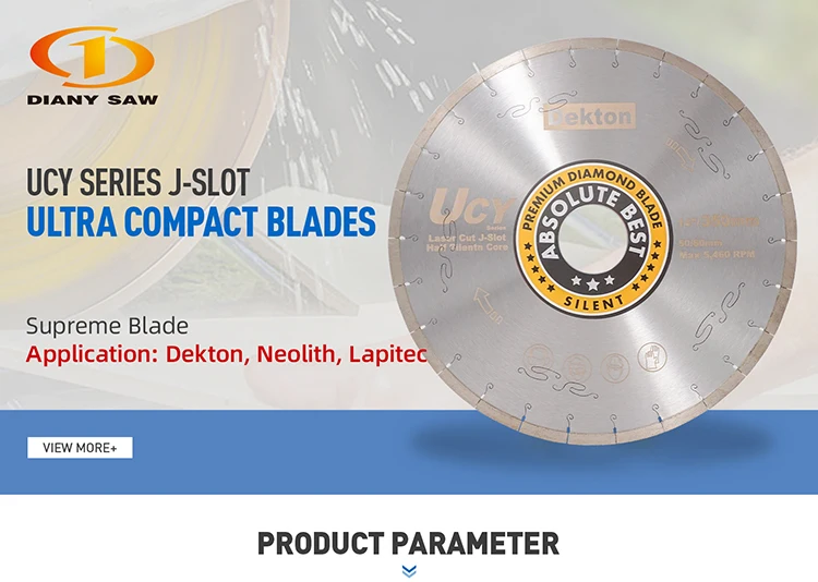 Ucy Dekton Tile Cutting Blades 10'' 18'' 1500mm Diamond Cutting
