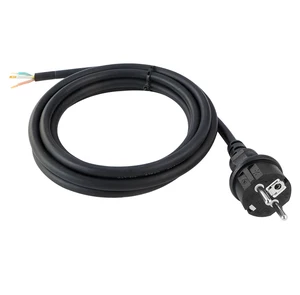 TUV Certificate Power Cable H07RN-F German Schuko Plug  to Open End Extension Rubber Cable Micro Inverter