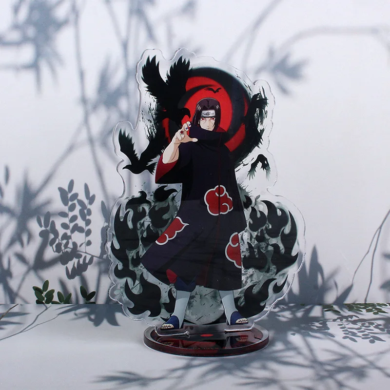 Naruto Anime Figure 16Cm Acrylic Stand Model Uchiha Sasuke Uzumaki