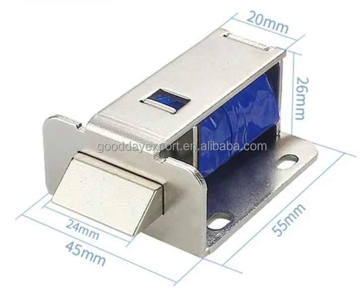 DC12V 3A Electromagnetic Lock Electric Widening Latch with Bracket ...
