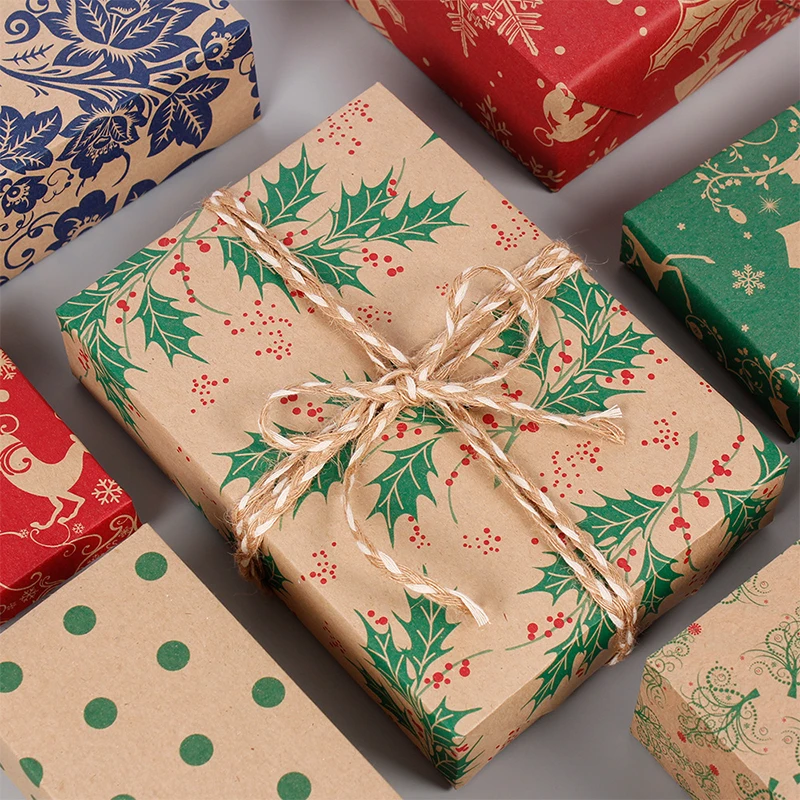 customized kraft gift wrapping paper in