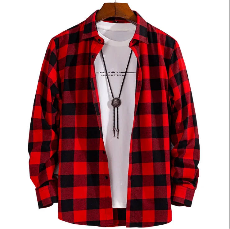 2022 Fashion Spring Autumn Plaid Casual 
