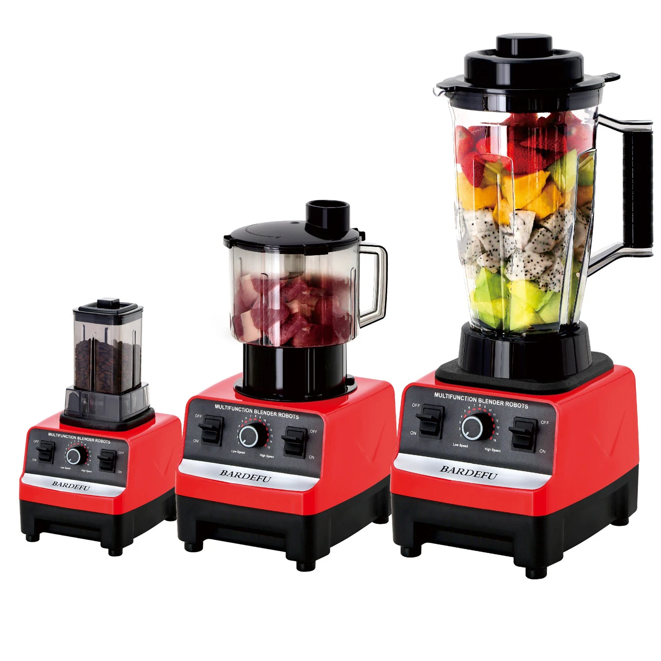 Multifunctional 3 in 1 9500w Professional Heavy Duty Commercial Mixer Smoothie Juicer Food Processor Silver Crest Blender