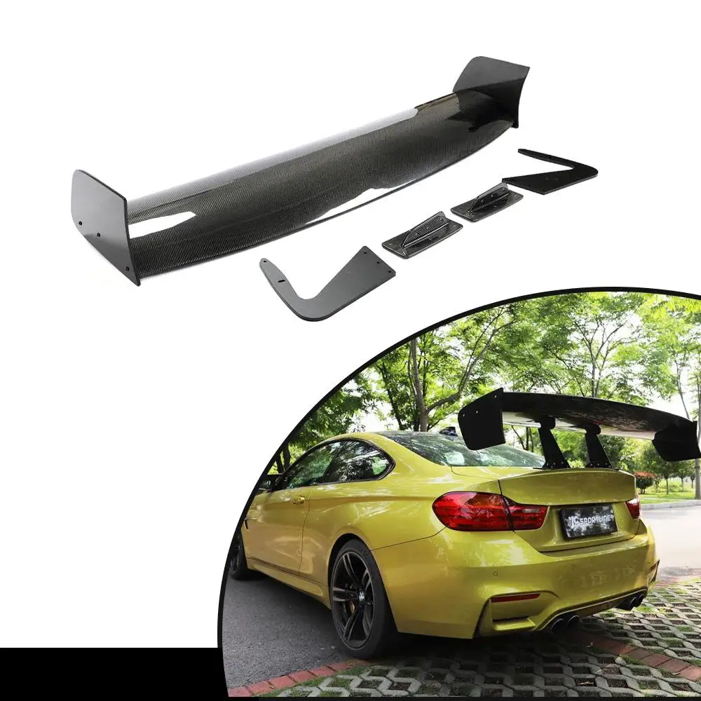 Big Barb Rear Trunk Spoiler Boot Lip for Nissan GTR Ford Mustang Toyota GT86 Subaru BRZ All Sedan Coupe Carbon Fiber / FRP