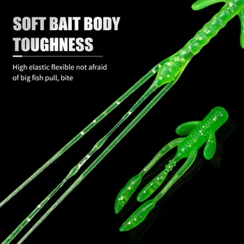 Floating Ned Rig Soft Bait, Soft Worm Bionic Lure, Mini Lead Head Hook for Black Pit, Freshwater Fishing for Bass &Mandarin Fish – Soft Lure – view 4