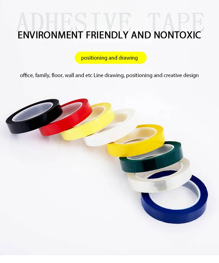 Hot Sale Heat Resistant Colorful Mylar Electrical adhesive Insulation tape Polyester Pet Film Mylar Roll Tape