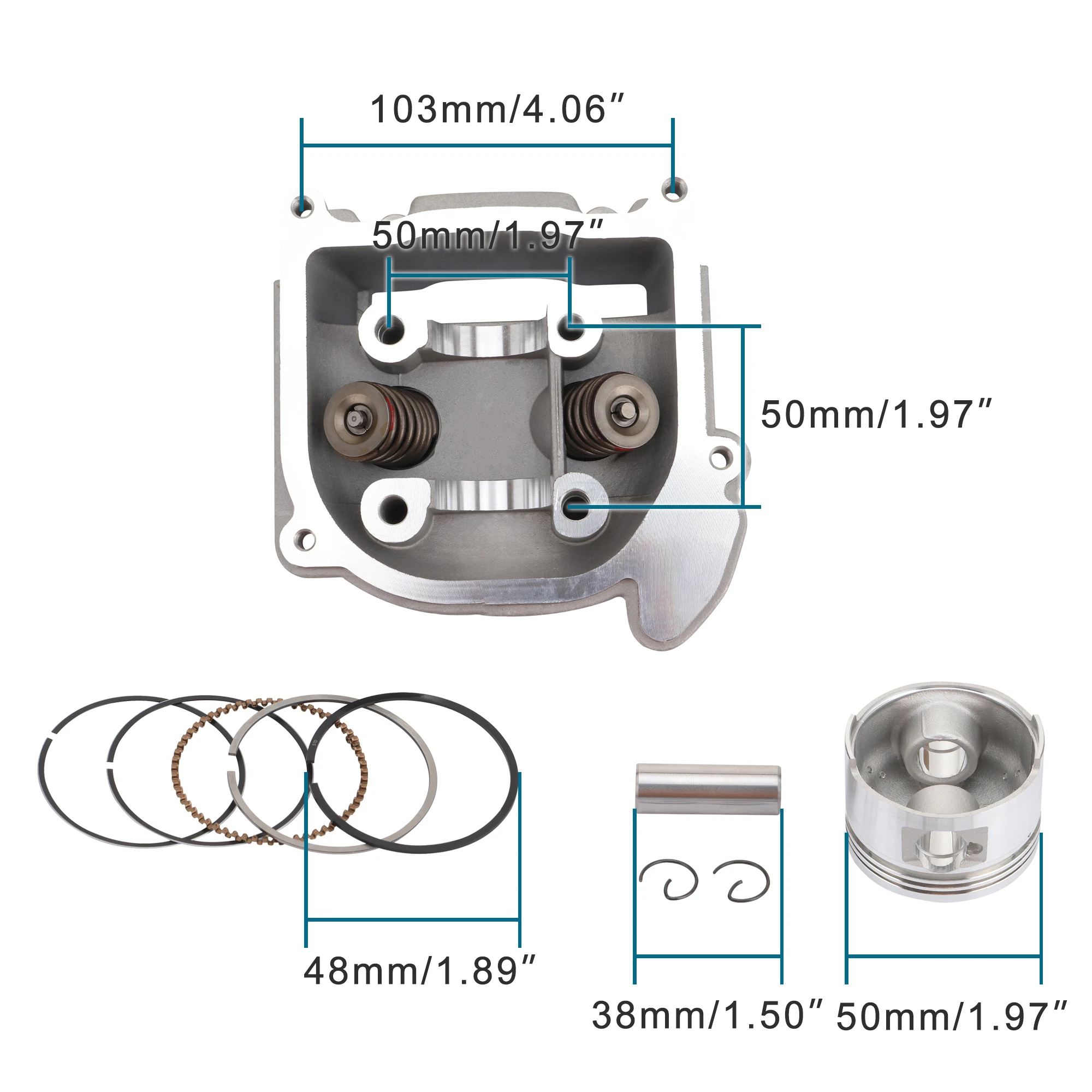 GOOFIT Olie Afdichting Kit Voor GY6 50cc Scooter - Complete Motor Pakking Set