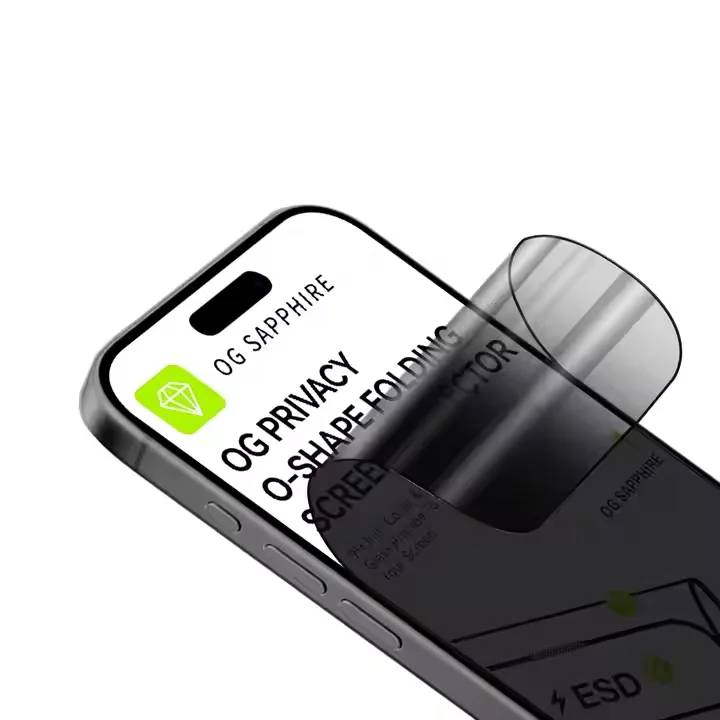 Wholesale Anti-Scratch Dust-Free Removable Privacy Tempered Glass Screen Protector for iPhone 11 12 13 14 15 16 17 Pro Max Plus