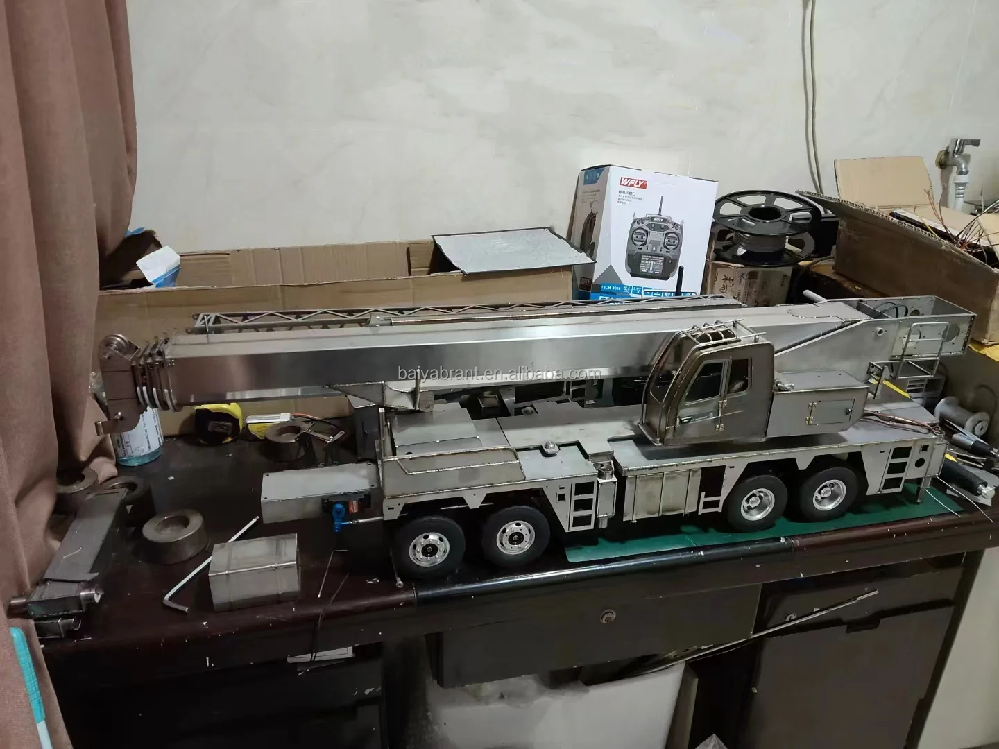 Customized Full Metal RC Cranes Liebherr Truck Crane Model With 3.5m Tower Alibaba