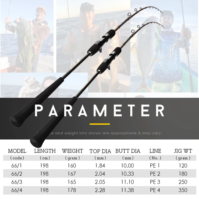 Oceanus Fast Fishing Rod Hand Pole Fishing Rod Slow Jigging Fixedline