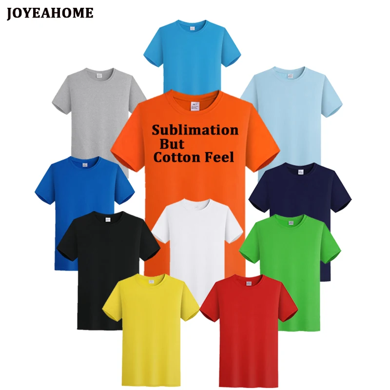 Multi Color Short Sleeve Blank Sublimation T Shirt Custom Text Font ...