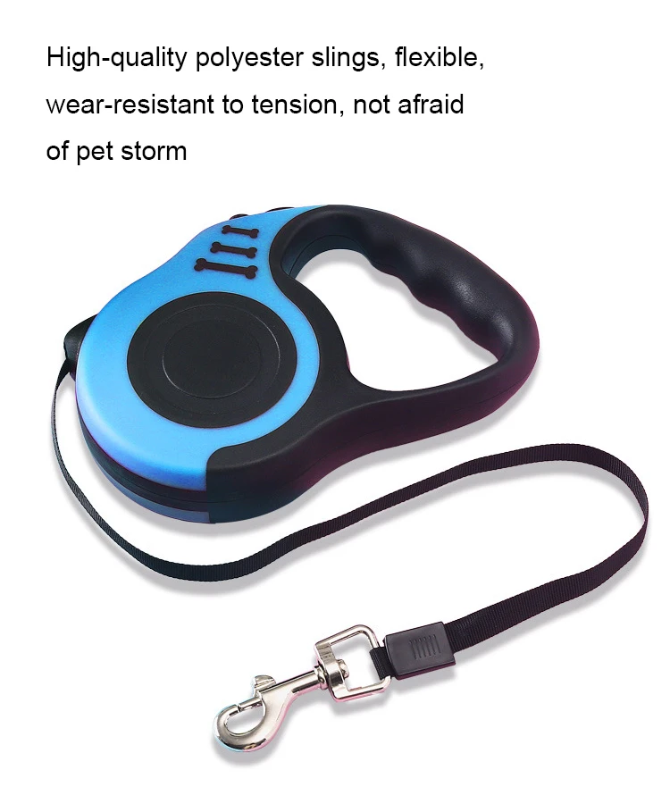 Automatic Extendable Traction Training Pet Lead Manufacturer Wholesale Heavy Duty Auto Dog Leash Retractable Dog Leash factory