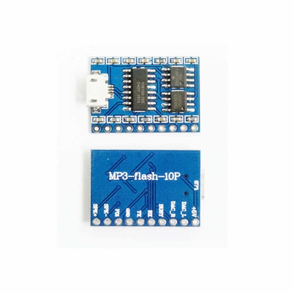 Taidacent MP3 FLASH USB Sound Card Module MP3 SPI Sound Player Board SD Card Voice Recording Module