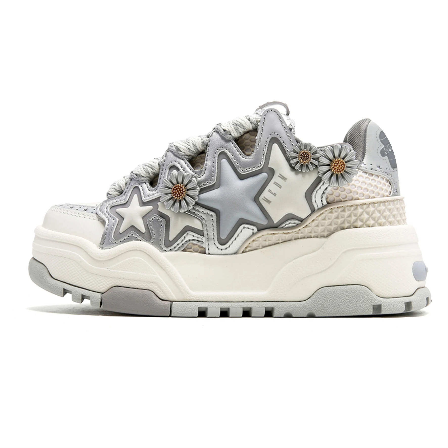 Free Shipping Factory Custom Brand Logo Men Sneakers Autumn Winter Block Daisy Star Bread Shoes Thick Soles Women Flat Sneakers