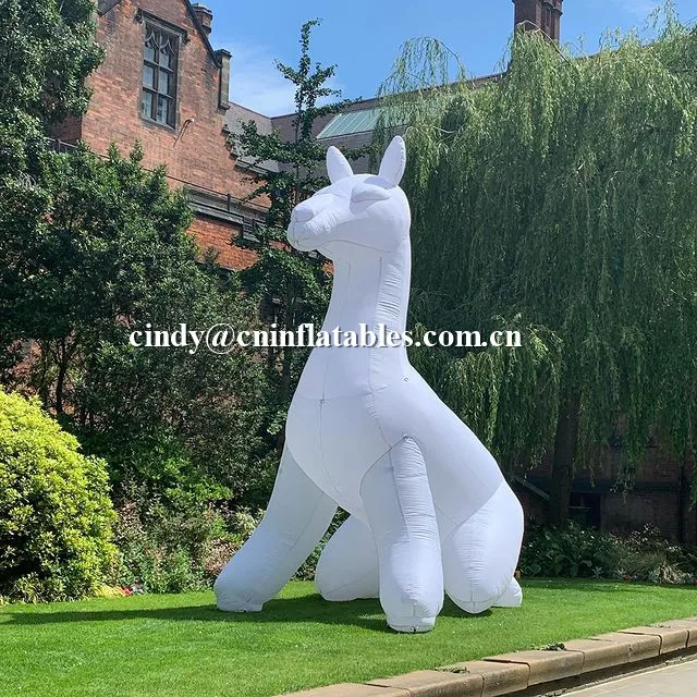 Sealed Airtight  Inflatable Llama Model Large Outdoor Inflatable Animal Alpaca for Sale