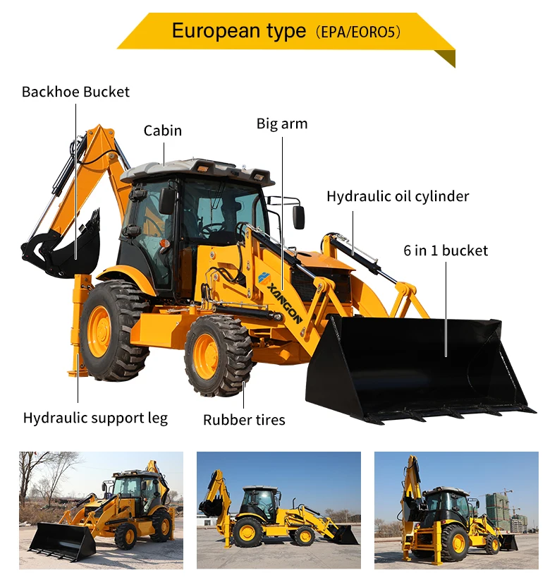 New Backhoe Loader Wz40-30c Similar Backhoe Loader With 2 Functions ...