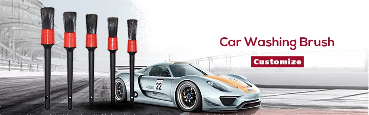 Manual PP Filament Car Detailing Brush Kit 5 Piece For Cleaning
