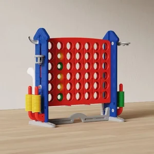 New Trend Multi-function Jumbo Connect Four Game Set House Shape Giant 4 in a Row Connect Game for Outdoor Indoor Play