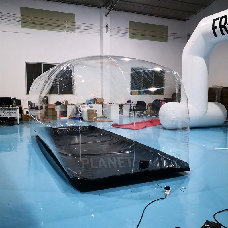Custom Portable Dust Protection Transparent Clear PVC Car Cover Inflatable Car Garage Shelter Storage Bubble Tent