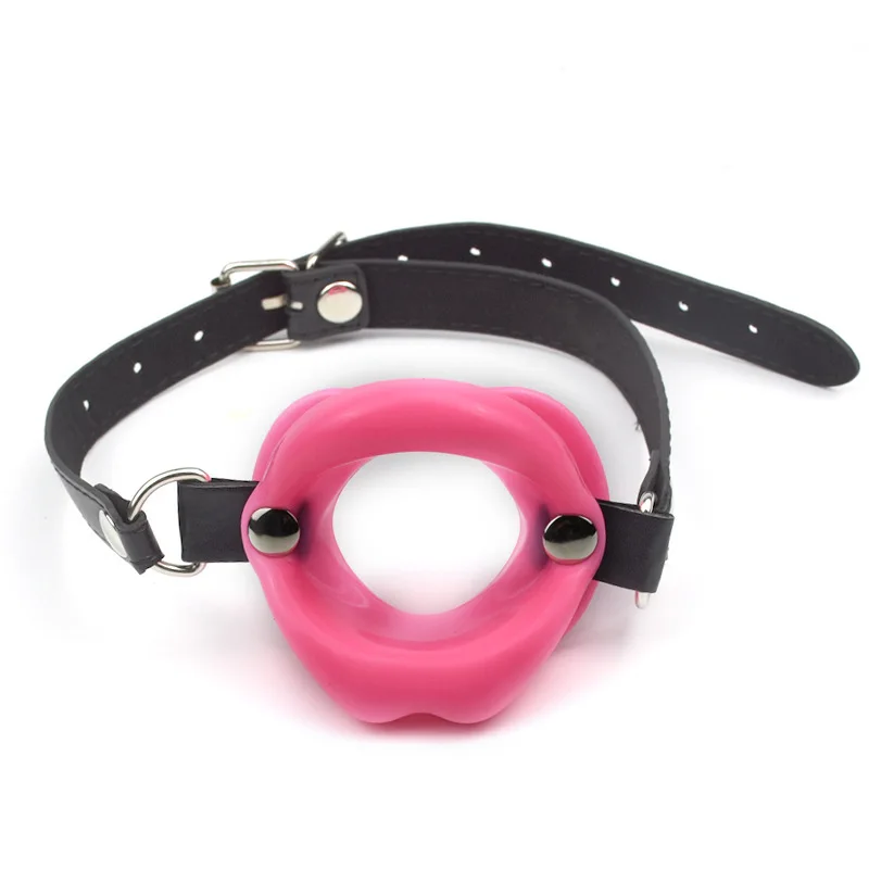 Sexy Lips Open Mouth Gags Leather Opener Fetish Erotic Sexy Toys