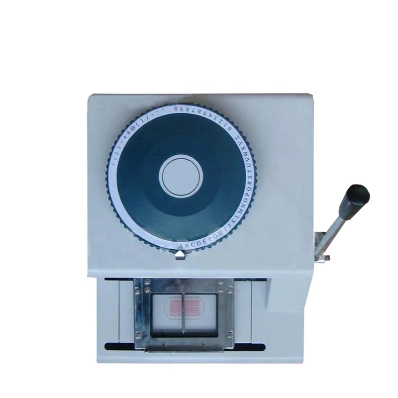 Outstanding Quality Non Automatic Dog Tag Embosser Making Machine for Manual Embossing