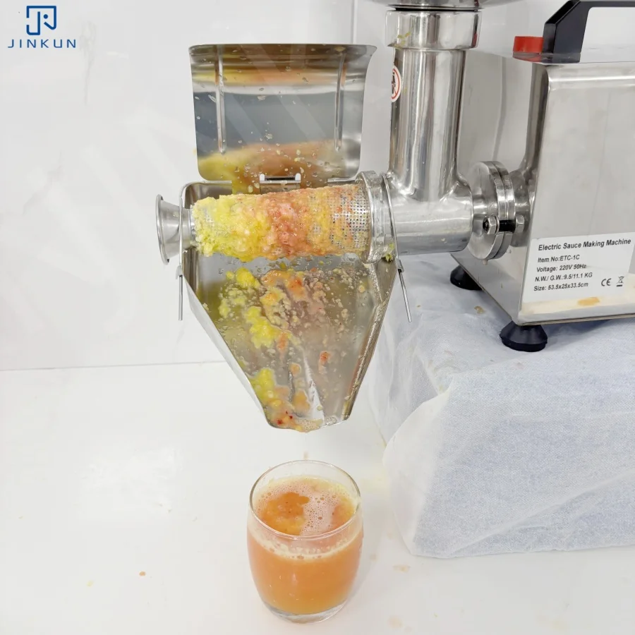 product 450w stainless steel electric tomato juicer jm 1c mango jam juice extractor for home restaurant  retail factory direct sale-3