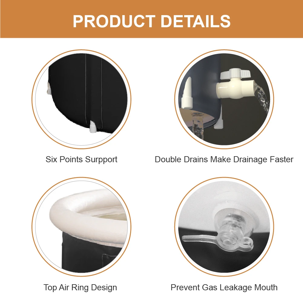 Индивидуальная Отдельно Стоящая Ванная комната складное ведро Портативная Складная Ванна для