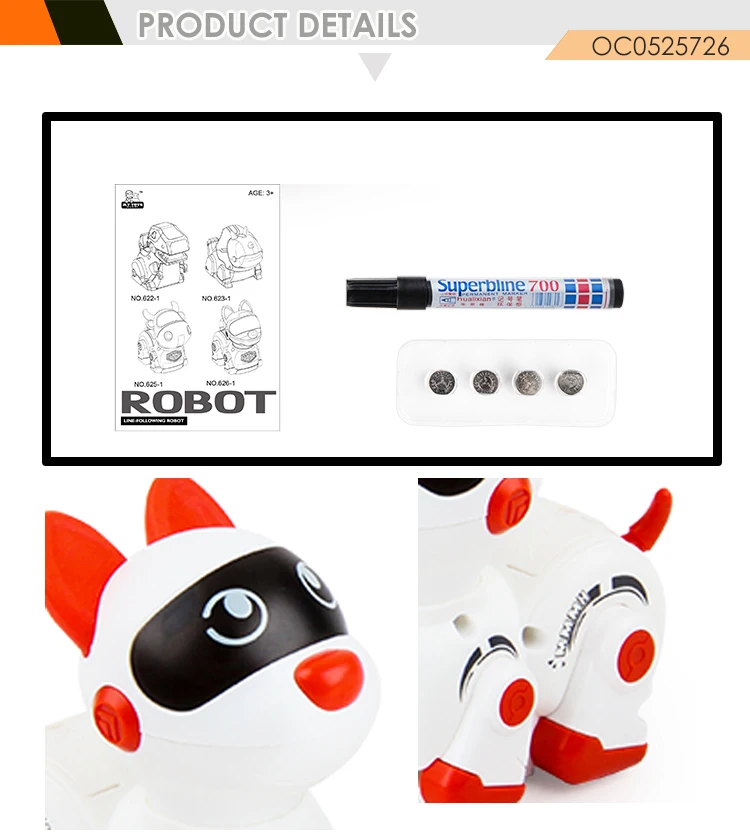 Interesting Inductive Drawing Line Follower Rc Robot Dog Kit With Line Sound